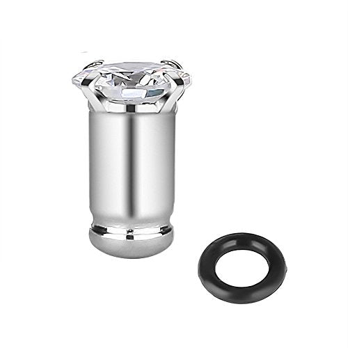 2/4/6/8 Gauge Earrrings Plugs Tunnels Gauges for Ears - color: steel5mm