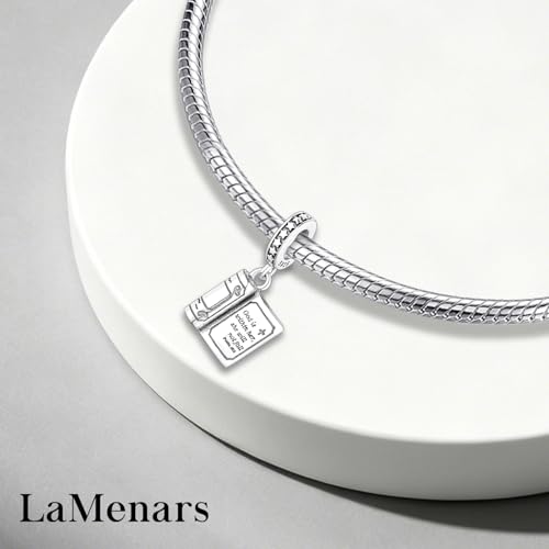 LaMenars 925 Sterling Silver Charms for Pandora Bracelets & Necklaces | Bead Charms Birthday Holiday Jewelry Gifts For Women - color: Beble Cross Star Dangle
