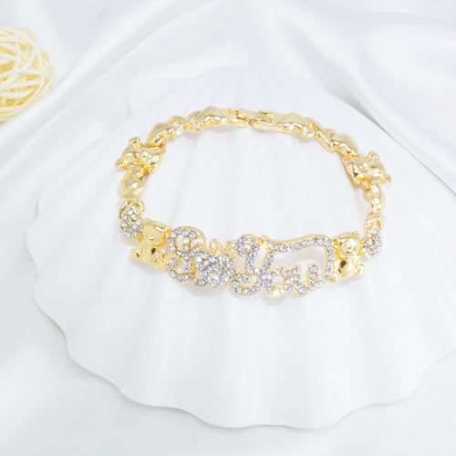 Woman Jewelry Sets Gold Jewelry Sets XOXO Women's Gold Jewelry Fashion Jewelry Necklaces Earrings Woman Accessories Bracelets Jewelry Gifts Love Necklaces - color: X003-Gold