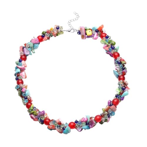 Beaded Necklaces Necklaces Shell- Colorful Beads y Summer 20-23 Inch - color: Multicolor