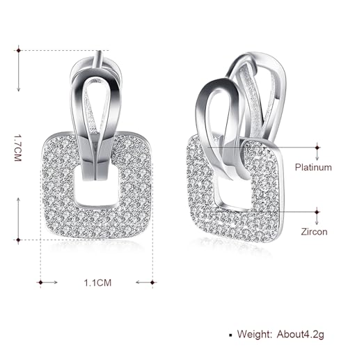 14K Rose Gold Plated Three Row Cubic Zirconia Small Huggie Hoop Earrings Fashion Jewelry for Men Women - color: white-1