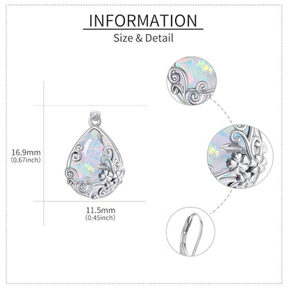 Black Onyx Earrings 925 Sterling Silver Black Onyx Dangle Drop Earrings Filigree Jewelry Gift for Women Girls - style: Opal