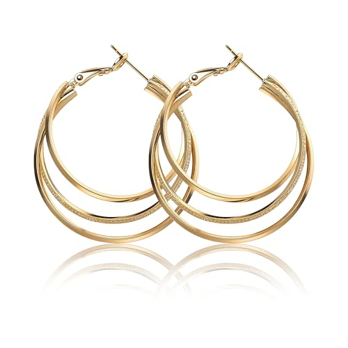 Shiny Gold Butterfly Earrings for Women | 14K Real Gold Plated Butterfly Earrings for Women, Dainty & Trendy Butterfly Stud Earrings for Fashion Jewelry Gifts - color: AZ43