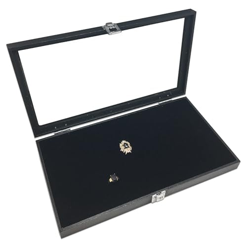 2-Pack 72-Ring Holders Velvet Foam Padding Jewelry Inserts - Tray/Case Liners - Retail Display, Storage (Black) by The Display Guys - color: Black, size: Ring Slots - 72