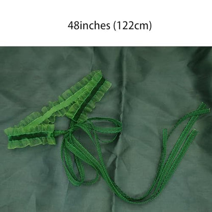 MOMOCAT Lace Choker Necklace for Women Bridal 90s Gothic Tatoo Choker Collar Kawaii Chocker Necklace Flower Ribbon Lolita Accessories - color: Green