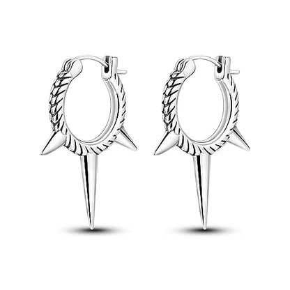 Parmuz 925 Sterling Silver Butterfly Huggies Hoop Earrings for Woman | Gold Plated Cubic Zirconia Star Moon cross Twisted huggie Hoop Post Chunky Small Tiny cuff Snake Heart Earring Gift for Her - color: Silver