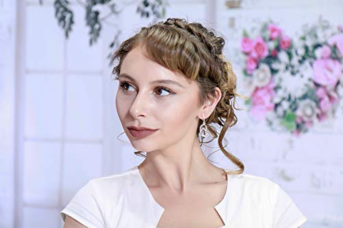 Silver Clip On Earrings For Women, They Look Pierced, Don't Pinch & Won't Fall Off, Hypoallergenic & Lightweight - color: Silver Hearts