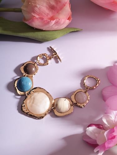 Geometric Metal Stone Bracelets, Trendy Personality Jewelry for Women - style: Bracelet BRAC.003