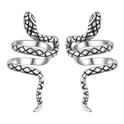 ChicSilver 925 Sterling Silver Ear Cuffs Non-Piercing Cartilage Earrings: Various Styles, Conch Cuffs (with Gift Box) - style: A: Snake Cuff