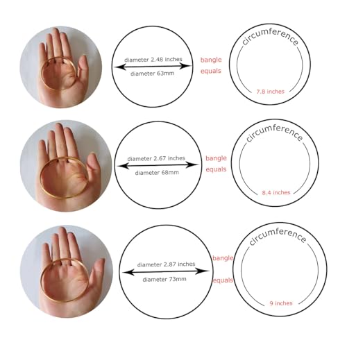 Castillna Glossy Plain Stainless Steel Bangle Bracelets Set for Women, Silver, Set of 7 Pieces - style: 7.8 inches