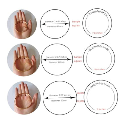 Castillna Glossy Plain Stainless Steel Bangle Bracelets Set for Women, Silver, Set of 7 Pieces - style: 7.8 inches