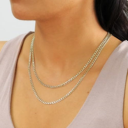 Nuragold 10K Real Yellow Gold Cuban Curb Link Chain Necklace (2mm - 7.5mm) - size: 20", style: 3.5mm