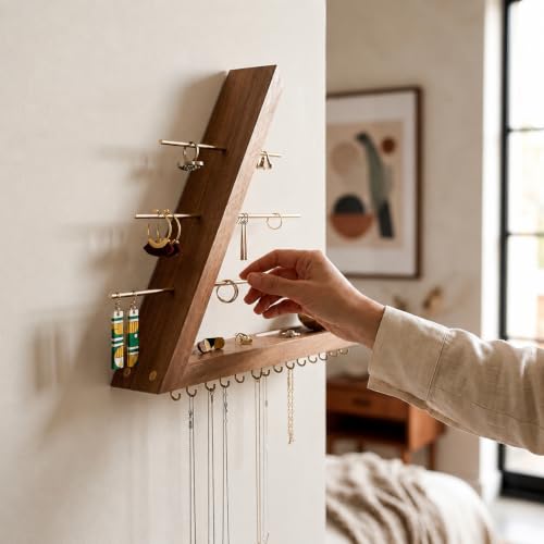 Acacia Jewelry Organizer Wall Mounted