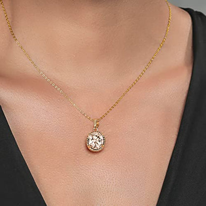 Gem Stone King 11X9MM Oval Gemstone Birthstone Pendant Necklace | 925 Sterling Silver | Solitaire Necklace For Women | With 18 Inch Chain | Fine Jewelry Gifts for Mom Women Wife Her - color: Morganite-October