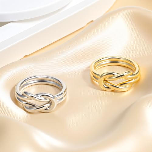 2 PCS Scarf Rings for Women 0.9in Knot Scarf Clip for Shawl Scarves Dress Buckle Wrap Clasp Clip Clothing Accessories