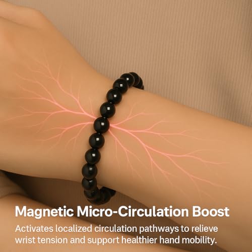 38 Magnetic Therapy Hematite beaded Bracelet For Women And Men Power Gemstone Crystal Unisex Macrame - color: Hematite