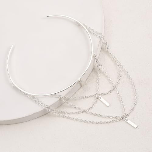 Harry and Henry Arm Cuff Gold Upper Arm Jewelry for Women Adjustable Open Cuff Bangle Bracelets Armband Jewelry Summer Outfits for Women 2026 - color: D:Silver Arm Cuff
