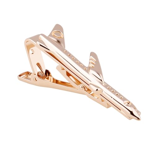 Mens Tie Clips for Husband Dad Boyfriend Birthday Christmas Gifts for Men Novetly Tie Clip for Skinny Ties Bar Clip - style: airplane