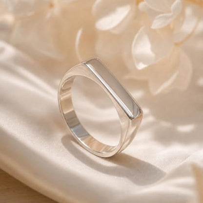 PCY Stainless Steel Gold Plated Men Women Band Ring - color: 4mm Silver CFX