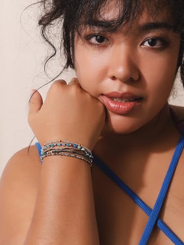 Bohemian Bead Stacked Bracelet, Vintage Multi-Layer Bracelet, Gift for Her - style: Bracelet R17-024
