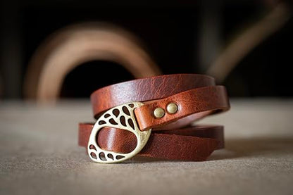 Handmade Real Leather Bracelet Wrap Cuff, Custom Engraved, Personalized Words, Western Jewelry for Women, Boho Style, Gift for Her, Women's Jewelry, Made in USA