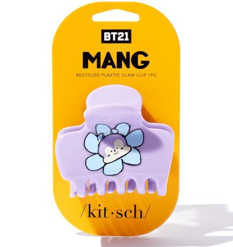 Kitsch x BT21 Large Hair Clips For Women - Mang, 1pc | Large Arch Shape Claw Clip – Securely Holds All Hair Types – Puffy Shaped Hair Clip For Styling Daily – Hair Accessories - color: Mang