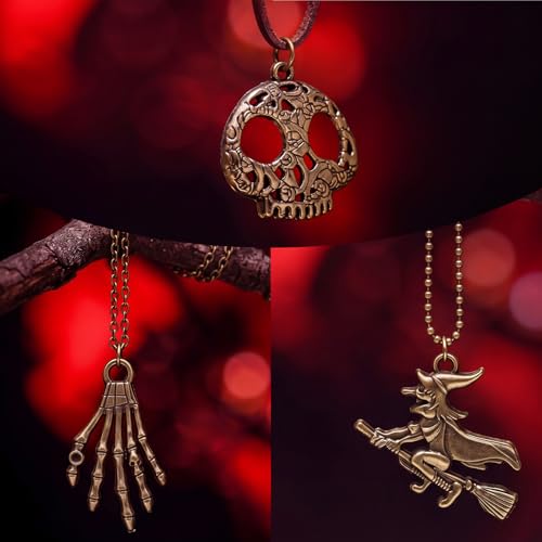 Hicarer 80 Pieces Antique Silver Pendants Gothic Charms Halloween Charms Pendants Jewelry Making Accessory for DIY Necklace Bracelet - style: Bat