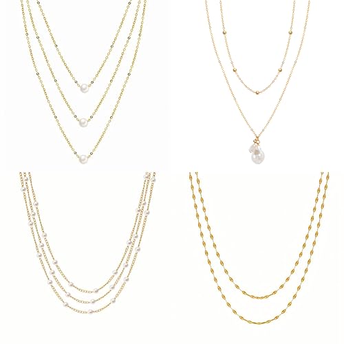 KOSMOS-LI 60 PCS Gold Plated Jewelry Sets with Costume Necklaces, Bracelets, Earrings, Knuckle Rings for Women - color: 60gold