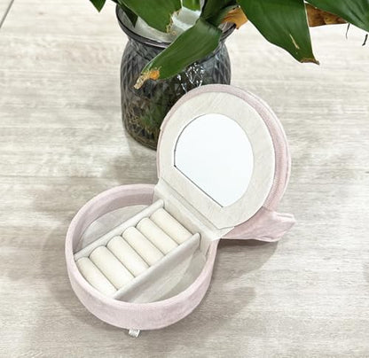 Openable Sofa Jewelry Box, Earrings Necklace Storage,Single Sofa | Miniature Sofa Velvet Chair, Gift for Girls and Women - color: Single Sofa