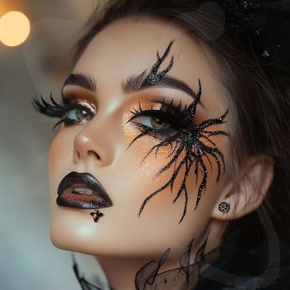 ZS 9Pcs 16G Halloween Labret Lip Rings Internally Threaded Piercing Jewelry | Bat Ghost Skull Monroe Medusa Piercing Jewelry Flat Back Conch Tragus Earrings for Women Men - color: SetB:Silver, size: L:6mm