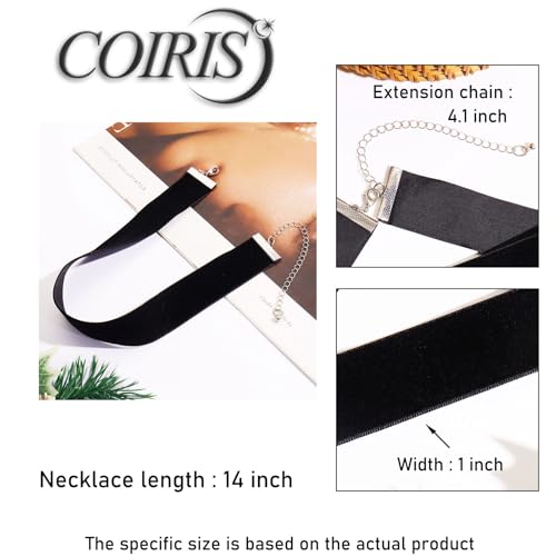Velvet Choker Necklace for Women Goth Halloween Y2K Ribbon Collar Set - color: 2.54cm-12pcs-black
