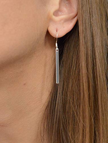 Dcfywl731 Minimal Dainty Gold Plated Dangle Earrings Layered Bar Pendant Neckalce Gold Long Y-Necklace Gold Earrings and Necklaces Set Delicate Lariat Chain Jewelry for Women - color: C4: gold jewelry set