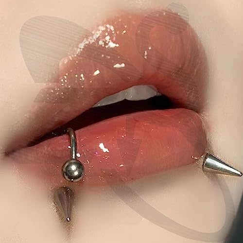 ZS 20G Spike Nose Rings Studs, 18G Stainless Steel Spike Stud Earrings, 16G Septum Lip Rings Cartilage Tragus Helix Piercing for Women Men - color: 18pcs 16g septum rings