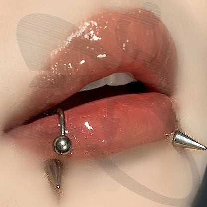 ZS 20G Spike Nose Rings Studs, 18G Stainless Steel Spike Stud Earrings, 16G Septum Lip Rings Cartilage Tragus Helix Piercing for Women Men - color: 18pcs 16g septum rings