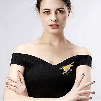 Fashion Cute Crystal Swallow Brooches Pin Bird Shape Corsage Jewelry (3PCS)
