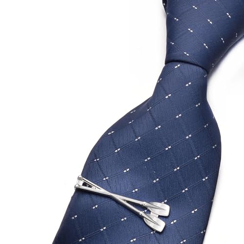 Yoursfs Unique Ship Car Tie Clips for Men Novelty Cool Transportation vehicles Tie Clip Bar Pins Men's Fashion Jewelry - style: Steel Silver Paddle