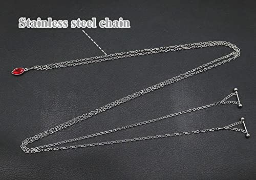 Nipple Chains Pierced Necklace 14G Barbells Nipple Rings Drizzle Dangle Body Piercing Jewelry - color: d
