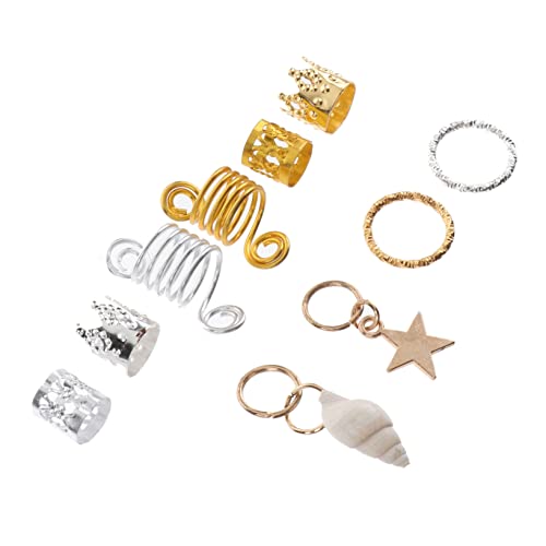 90pcs Dreadlock Hair Accessory Set Metal Hair Cuffs Fashion Jewelry for Women Hollow Design