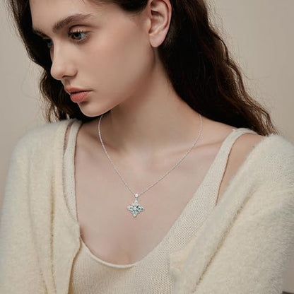 Witch Necklace 925 Sterling Silver Pentagram Triple Moon Pentacle Pendant Wiccan Pagan Jewelry Witchy Gifts for Women - style: Witches Knot-Abalone