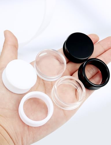 Ears Gauges Tunnels Plugs for Women Acrylic Solid Tunnel Ear Gauge Stretching Kit 6G to 1 1/4 Inch (4MM- 30MM) Expander Stretcher Plug Earrings Piercing Jewelry for Women Black White Clear - style: almost 1 1/4 inch, Black White Clear