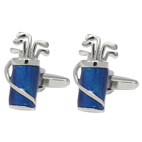 Novelty Sports Theme Cuff Links For Men Father's Day Birthday Gift Fancy Cufflinks - style: Golf Club