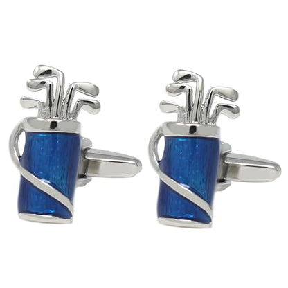 Novelty Sports Theme Cuff Links For Men Father's Day Birthday Gift Fancy Cufflinks - style: Golf Club