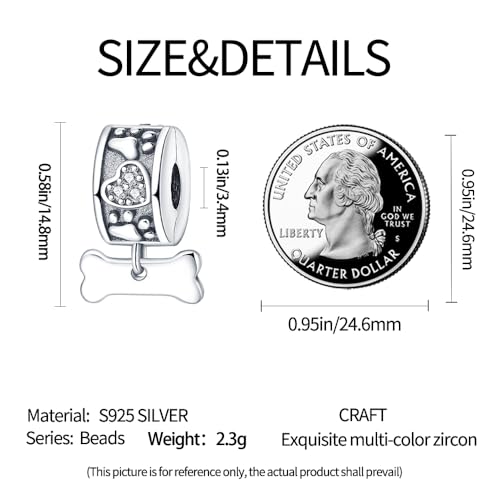 Pandach 925 sterling silver Clip Spacer Charm for Bracelet Clip Lock Stopper Bead Spacer European Openable Beads 2Pcs - style: 2-PAC290