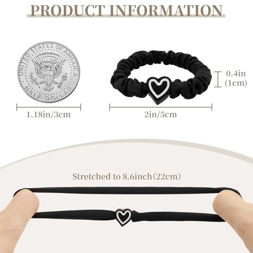 QIUTIMIY 15 Pcs No Damage Hair Ties Thick Hair Elastic Rubber Bands Hair Accessories Scrunchies Seamless for Women - color: Style 21