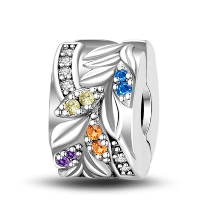 Pandach 925 sterling silver Clip Spacer Charm for Bracelet Clip Lock Stopper Bead Spacer European Openable Beads 2Pcs - style: 2-PAC624