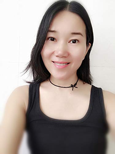 Black Bow Choker Sterling Silver Black Spinel Beads Bow Choker 13+2”