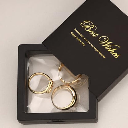 Gold Chunky Rings for Women Non Tarnish, 18K Gold Plated Statement Dome Rings Stacking,Thumb Ring, Mens Silver Wedding Band Jewelry Size 5-11 - color: Silver