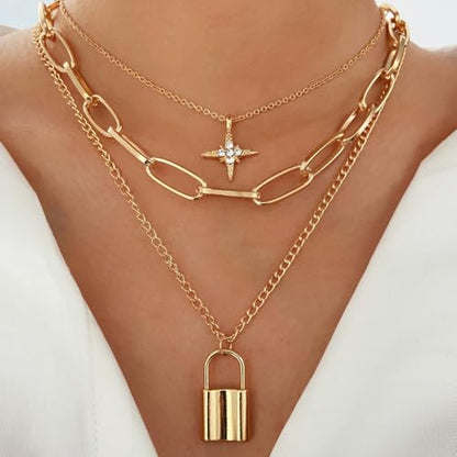 NEWITIN 69 Pieces Gold Jewelry Set for Women Fashion Costume Jewelry Gold Plated Necklace Bracelet Earrings Set for Women - color: Gold Jewelry Set C