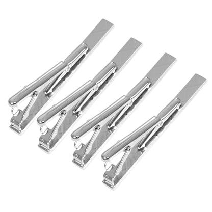 4 Pcs Stainless Steel Tie Clips for Men Classic Tie Bar Clip for Formal Business Wedding Party Fathers Day Gift - style: Class3