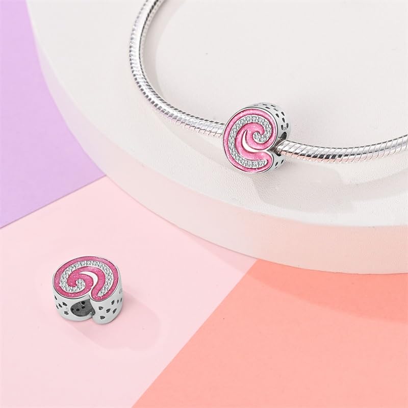925 Sterling Silver Letter Charms Fits Pandora Bracelets Alphabet AZ Bead Charm for Bracelets Necklace with 5A Cubic Zirconia for Women Birthday Ceremony DIY Jewelry Gift - style: C